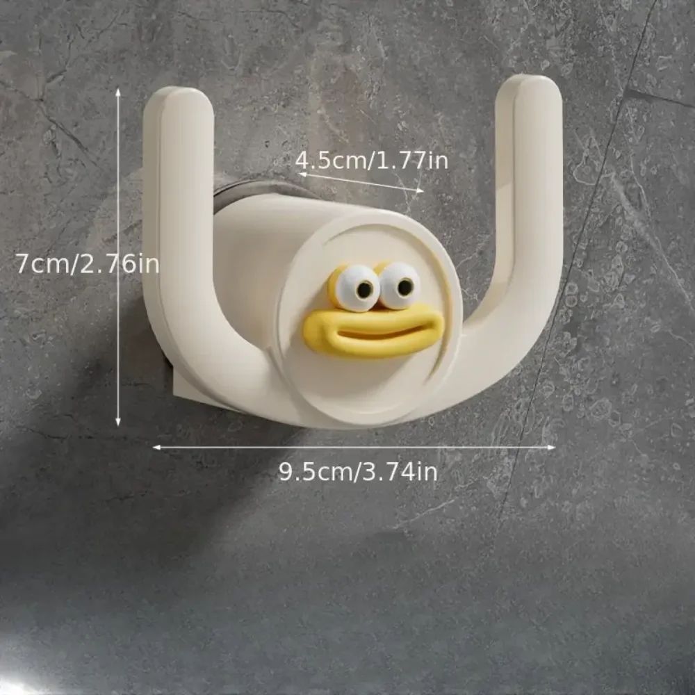 Cartoon WallMounted Bathroom Slipper Rack With Drainage SpaceSaving Shower Storage Organizer 6