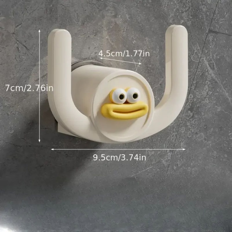 Cartoon WallMounted Bathroom Slipper Rack With Drainage SpaceSaving Shower Storage Organizer 6