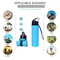 600ml Foldable Silicone Water Bottle LeakProof Lightweight Collapsible Water Bottle For Hiking Cam 4