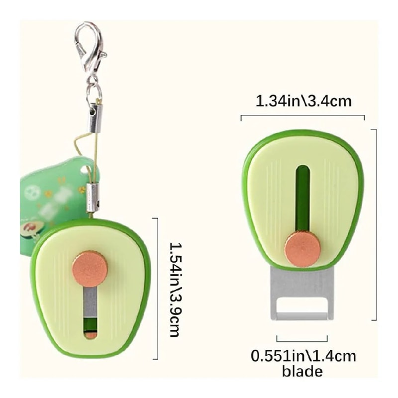 AvocadoShaped Stainless Steel Fruit And Vegetable Peeler With Keychain Portable Mini Kitchen Tool 1