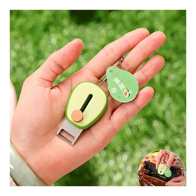 AvocadoShaped Stainless Steel Fruit And Vegetable Peeler With Keychain Portable Mini Kitchen Tool 5