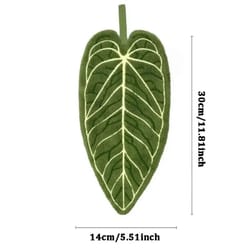 tropical leaf coral velvet dish towel - super absorbent, quick-dry kitchen & bathroom cloth