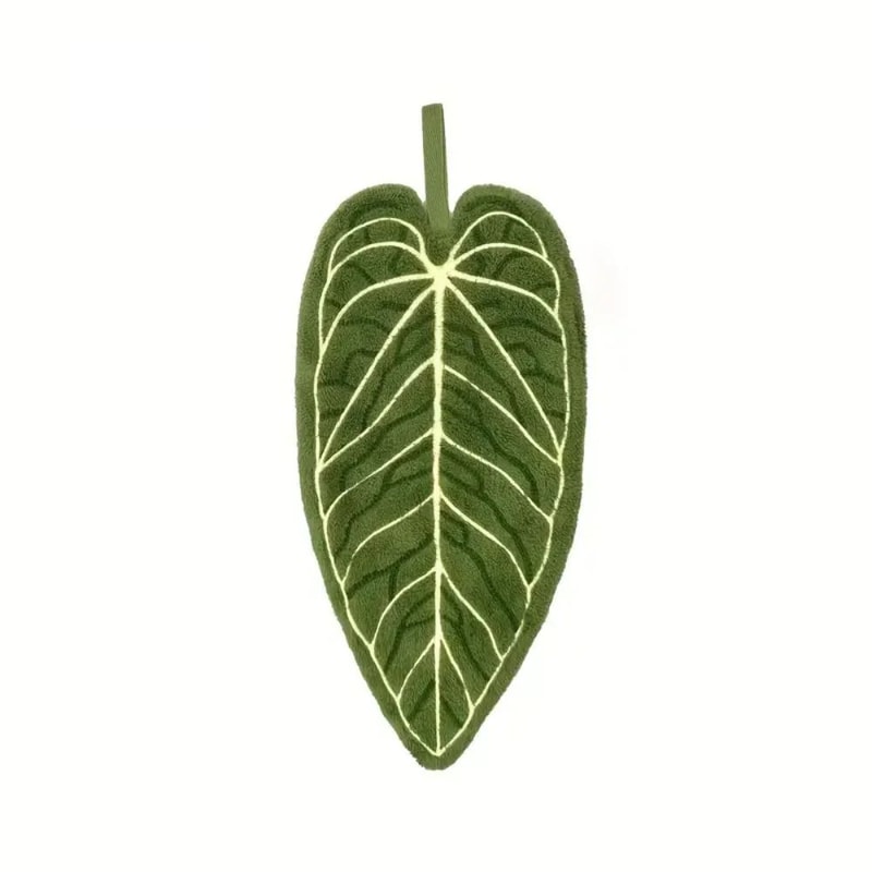 Tropical Leaf Coral Velvet Dish Towel Super Absorbent QuickDry Kitchen Bathroom Cloth 6