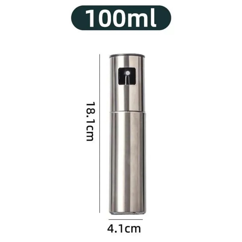 Stainless Steel 100ml Olive Oil Sprayer Mister Refillable Cooking Vinegar Spray Bottle For Air Fr 8