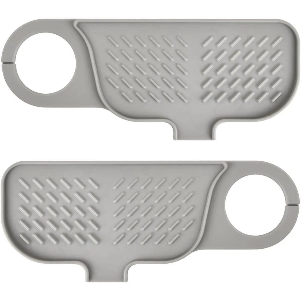 SelfDraining Silicone Soap Holder Tray Soap Saver Kitchen Sink Organizer For Bar Soap Sponges 3