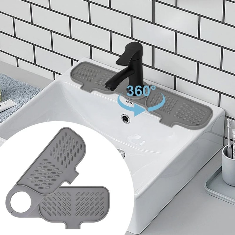 SelfDraining Silicone Soap Holder Tray Soap Saver Kitchen Sink Organizer For Bar Soap Sponges 5