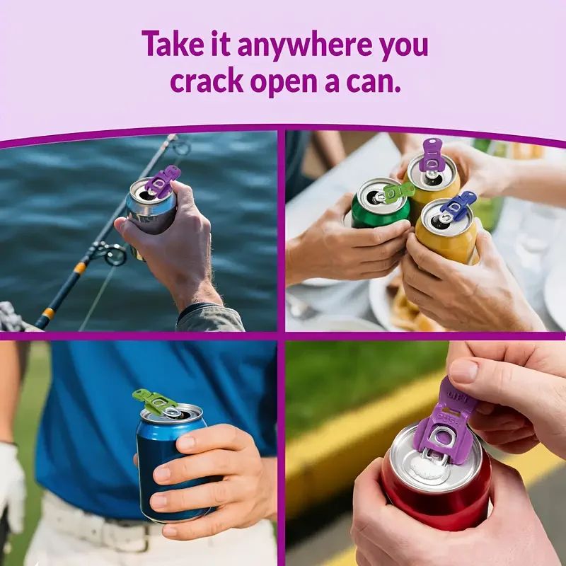Portable EasyGrip Bottle Can Opener Reusable HandSafe Portable Bottle Opener For Home Camping 2