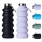Collapsible Silicone Water Bottle BPAFree Foldable Travel Bottle For Hiking Everyday Hydration 0