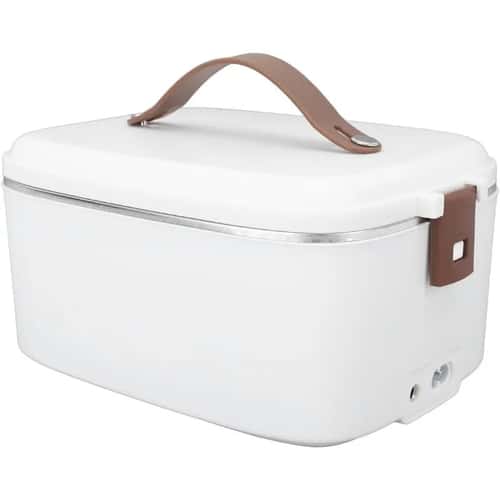 1.8L Electric Lunch Box Food Warmer with Stainless Steel Container, Fast-Heating Heated Lunch Box for Car, Office