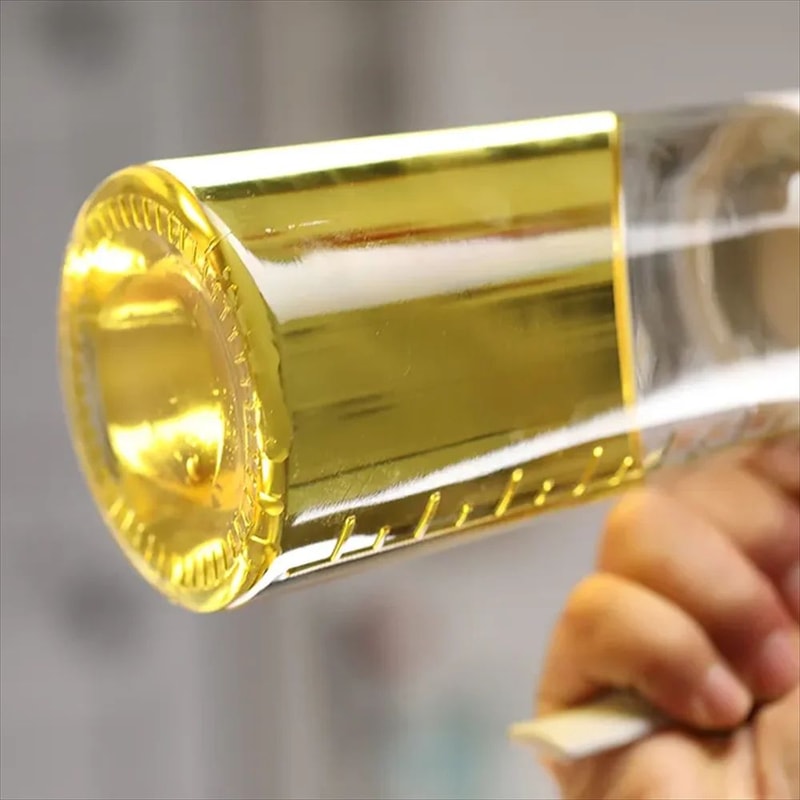 Auto Flip Glass Olive Oil Dispenser Bottle 630ml Leakproof OneHand Pour Oil Vinegar Dispenser 3