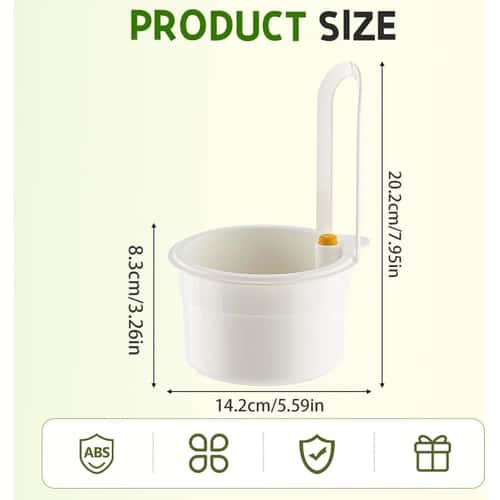 Sink Hanging Strainer Basket with Openable Bottom, No-Drill Kitchen Sink Drain Filter & Food Waste Catcher