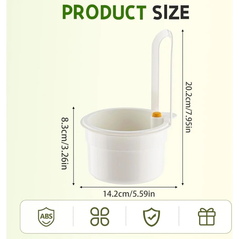 Sink Hanging Strainer Basket With Openable Bottom NoDrill Kitchen Sink Drain Filter Food Waste Cat 0