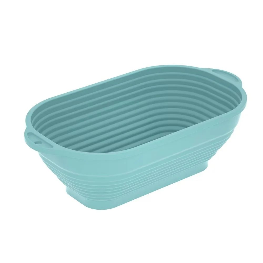 Silicone Collapsible Bread Proofing Basket For Sourdough Oval Dough Fermentation Baking Bowl 7