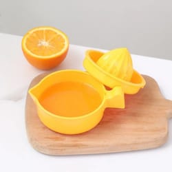 freshpress manual citrus juicer with detachable pulp filter – handheld lemon squeezer & citrus press