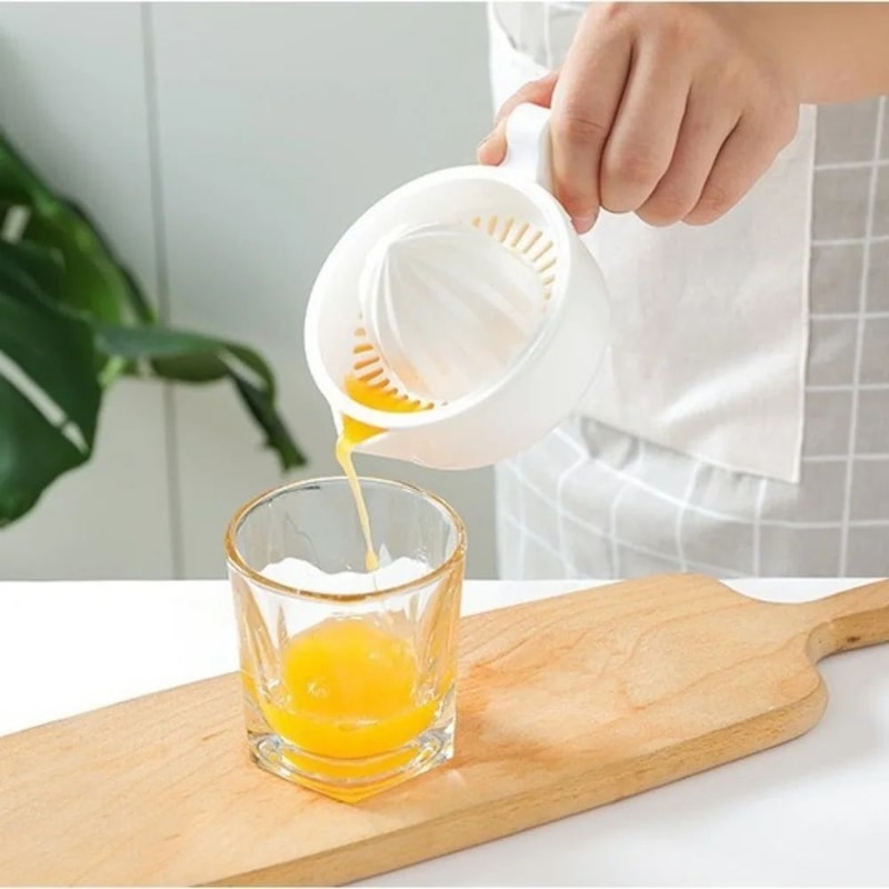 FreshPress Manual Citrus Juicer With Detachable Pulp Filter Handheld Lemon Squeezer Citrus Press 6