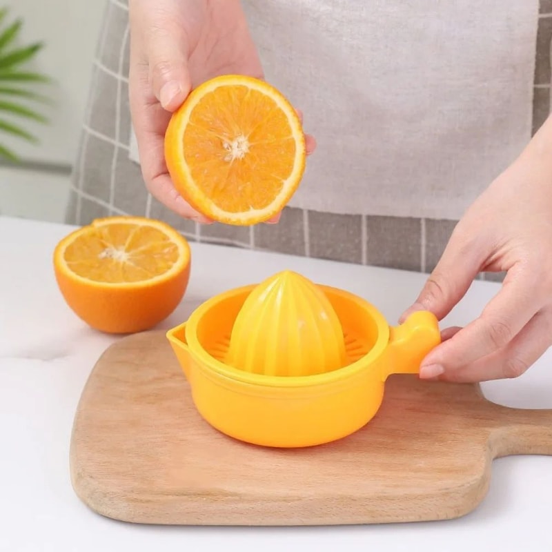 FreshPress Manual Citrus Juicer With Detachable Pulp Filter Handheld Lemon Squeezer Citrus Press 7