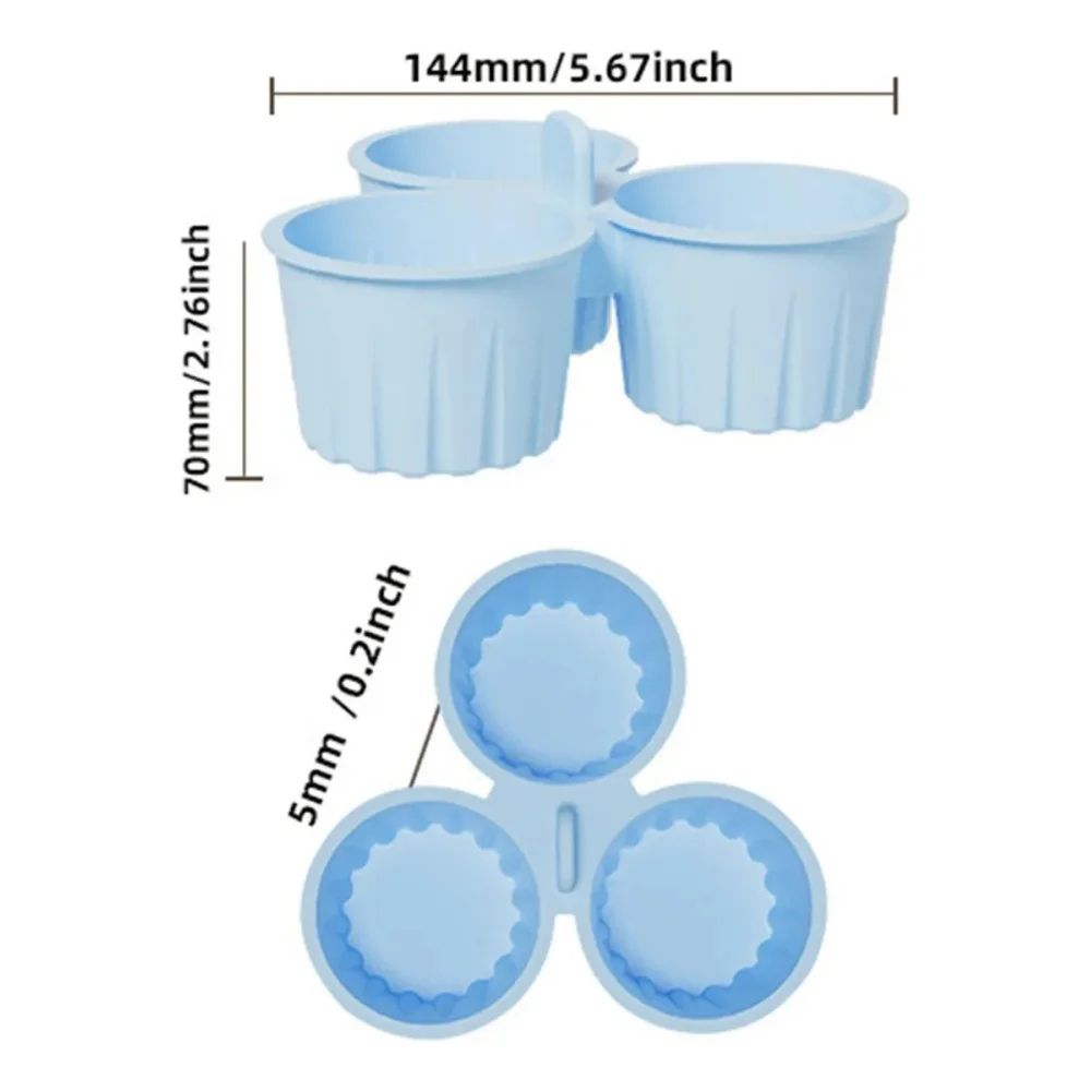 GripEar Silicone Air Fryer Ramekins Reusable Nonstick Baking Cups For Eggs Mini Desserts 2