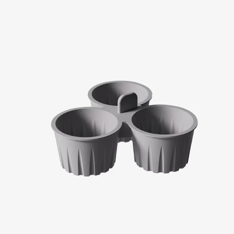 GripEar Silicone Air Fryer Ramekins Reusable Nonstick Baking Cups For Eggs Mini Desserts 7