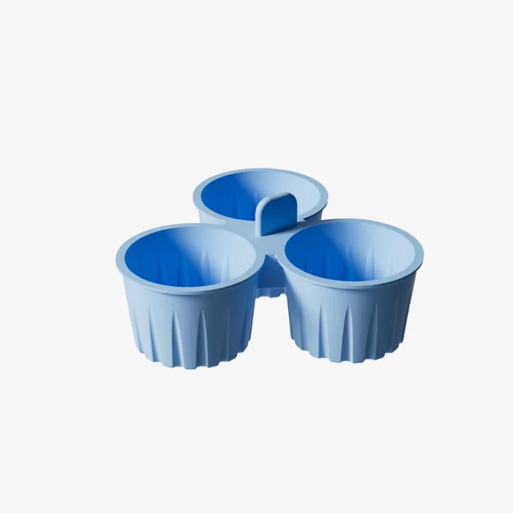 GripEar Silicone Air Fryer Ramekins Reusable Nonstick Baking Cups For Eggs Mini Desserts 8