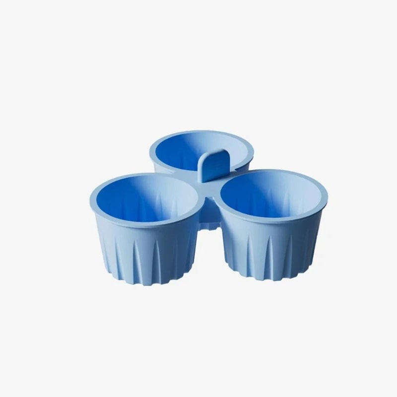 GripEar Silicone Air Fryer Ramekins Reusable Nonstick Baking Cups For Eggs Mini Desserts 8