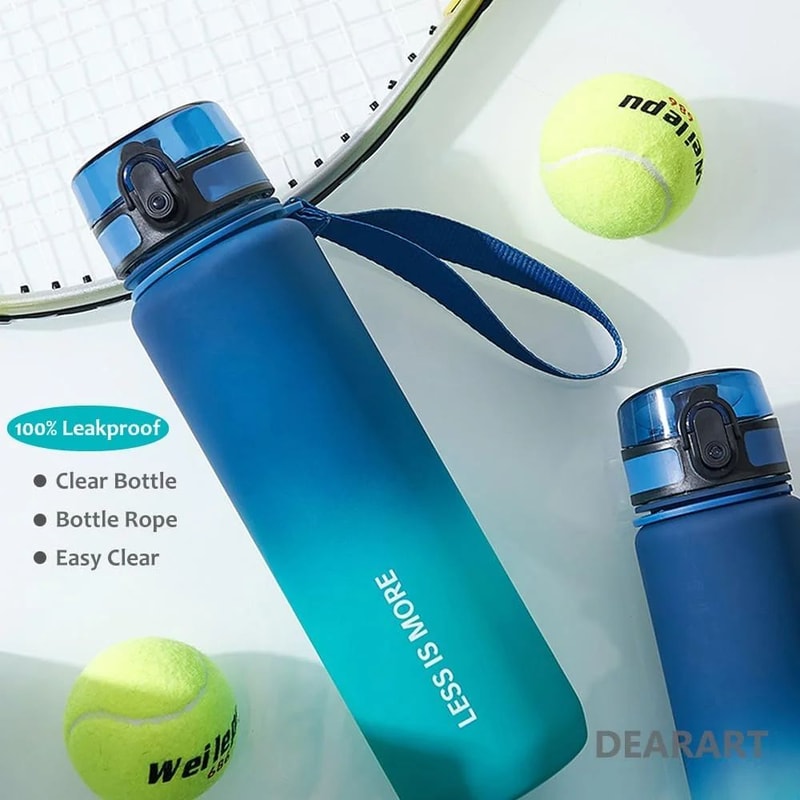 Leak Proof Sports Water Bottle 650ml Portable Travel Hydration Bottle For Hiking And Gym 4