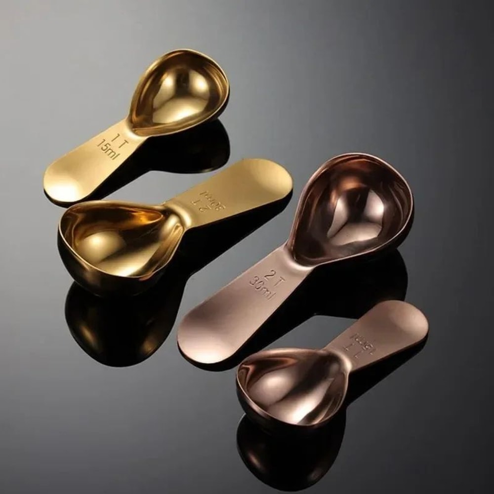 Gold Stainless Steel Coffee Scoop 1 Tbsp Coffee Measuring Spoon For Coffee Tea Baking 4
