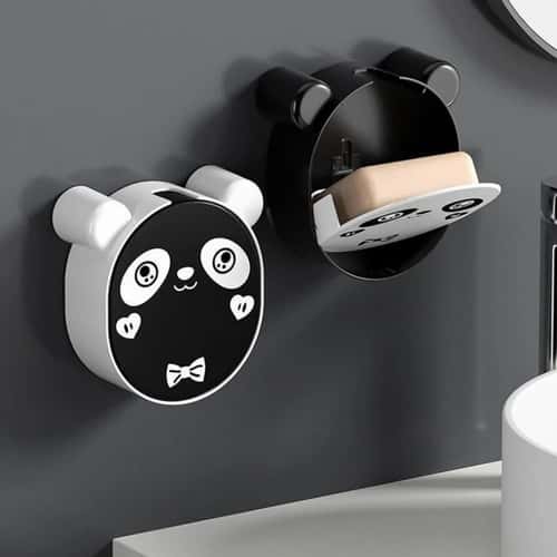 Self-Draining Wall Mounted Soap Dish – No-Drill Adhesive Soap Holder for Shower & Kitchen