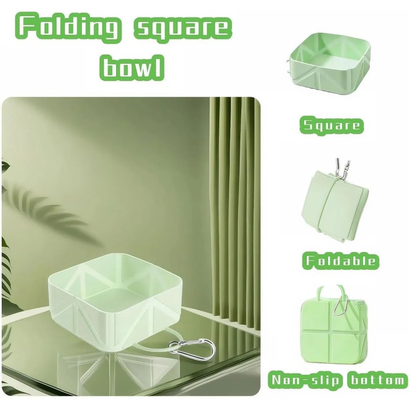 LockSafe Collapsible Dog Bowl Collapsible Dog Bowl For Travel Hiking Daily Walks 3