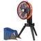 Rechargeable Camping Fan With Foldable Tripod 270 Auto Rotation LED Light 1