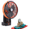 Rechargeable Camping Fan With Foldable Tripod 270 Auto Rotation LED Light 3