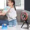 Rechargeable Camping Fan With Foldable Tripod 270 Auto Rotation LED Light 4