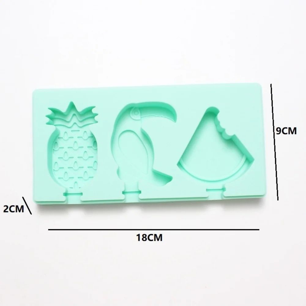 Cartoon Animal Silicone Popsicle Mold Set Mini Reusable Ice Cream Molds With Lids For DIY Frozen T 1
