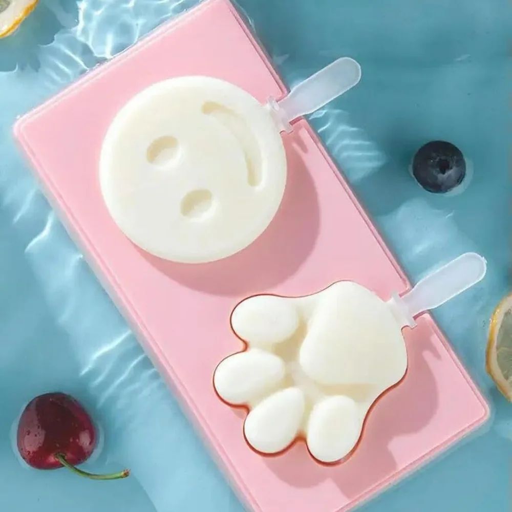 Cartoon Animal Silicone Popsicle Mold Set Mini Reusable Ice Cream Molds With Lids For DIY Frozen T 2