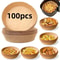 Air Fryer Paper Liners 50100PCS Air Fryer Liners For MessFree Cooking OilProof Parchment Paper Lin 7