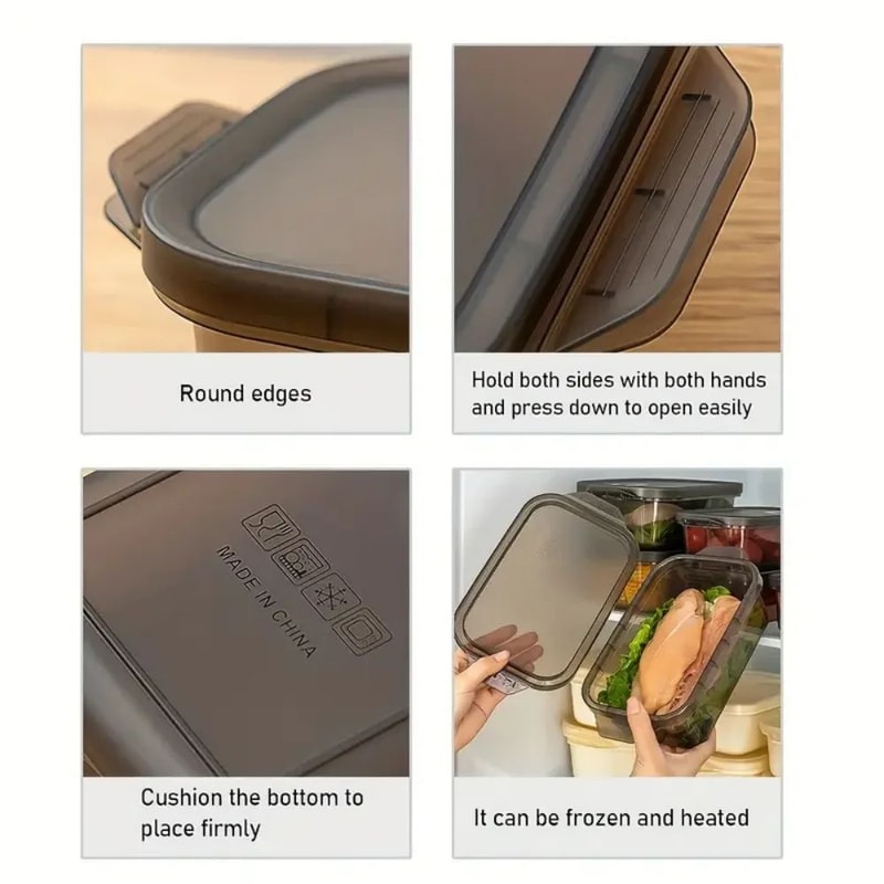 FreshLock 3Piece Transparent Food Storage Container Set With Airtight Lids 2