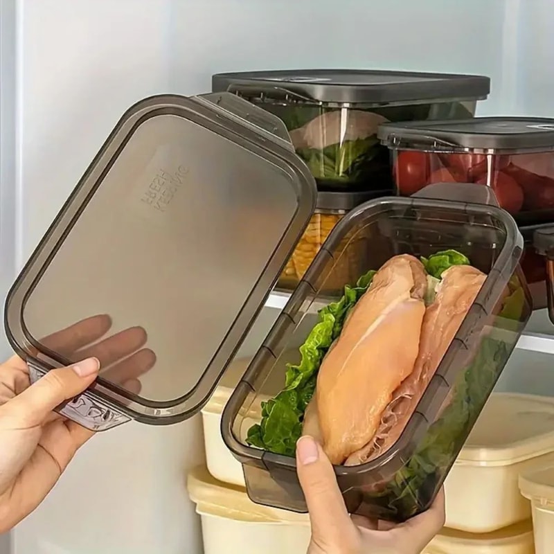 FreshLock 3Piece Transparent Food Storage Container Set With Airtight Lids 4