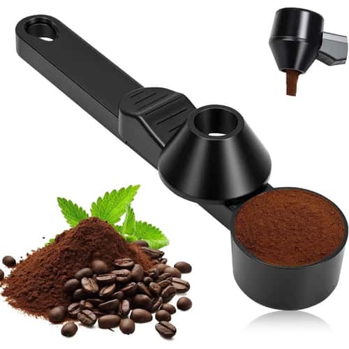Reusable Coffee Pod Funnel & Measuring Spoon Set for Refillable Pods and Powder Scooping