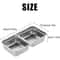 Double Layer Snack Container With Lid Stainless Steel Seasoning Box For Camping Travel 1