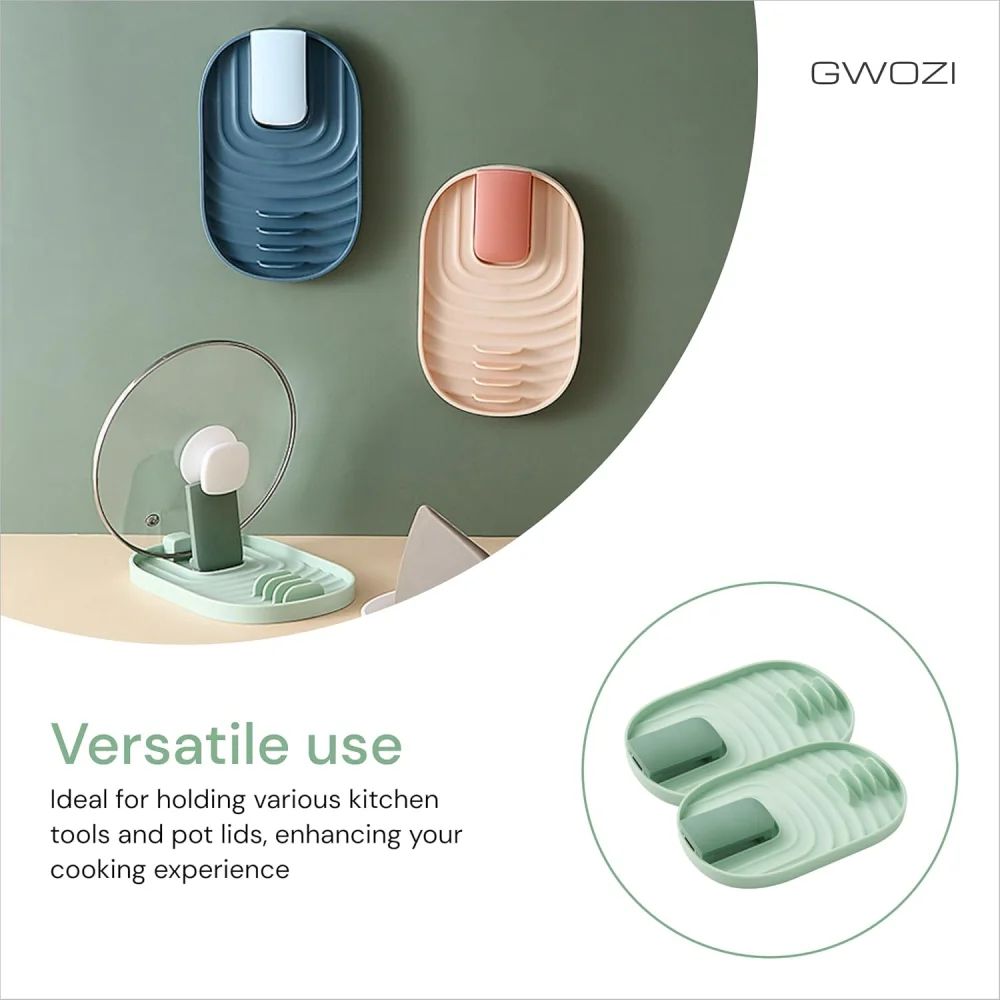 Foldable MultiFunction Spoon Rest Pot Lid Holder Stove Top Organizer 4