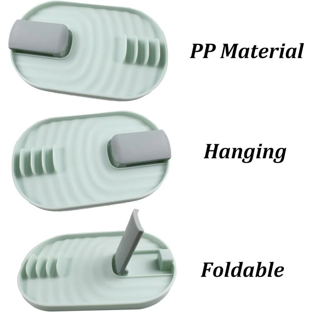 Foldable MultiFunction Spoon Rest Pot Lid Holder Stove Top Organizer 5