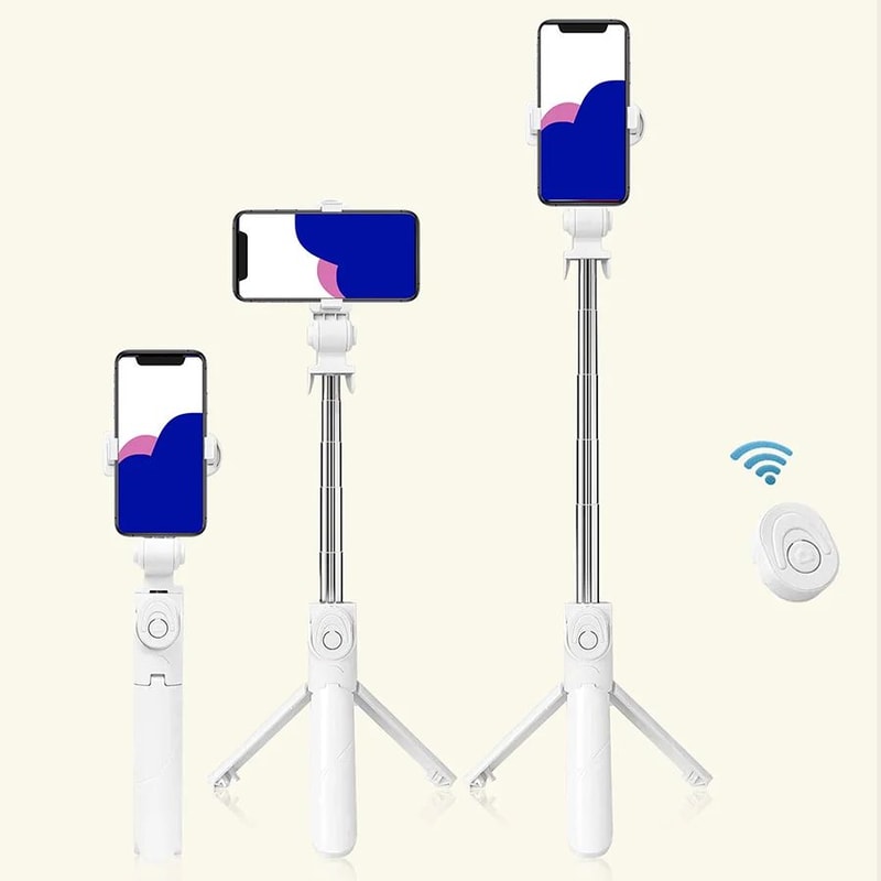 Retractable Selfie Stick Tripod With Wireless Remote Foldable Portable Phone Tripod For Travel Vl