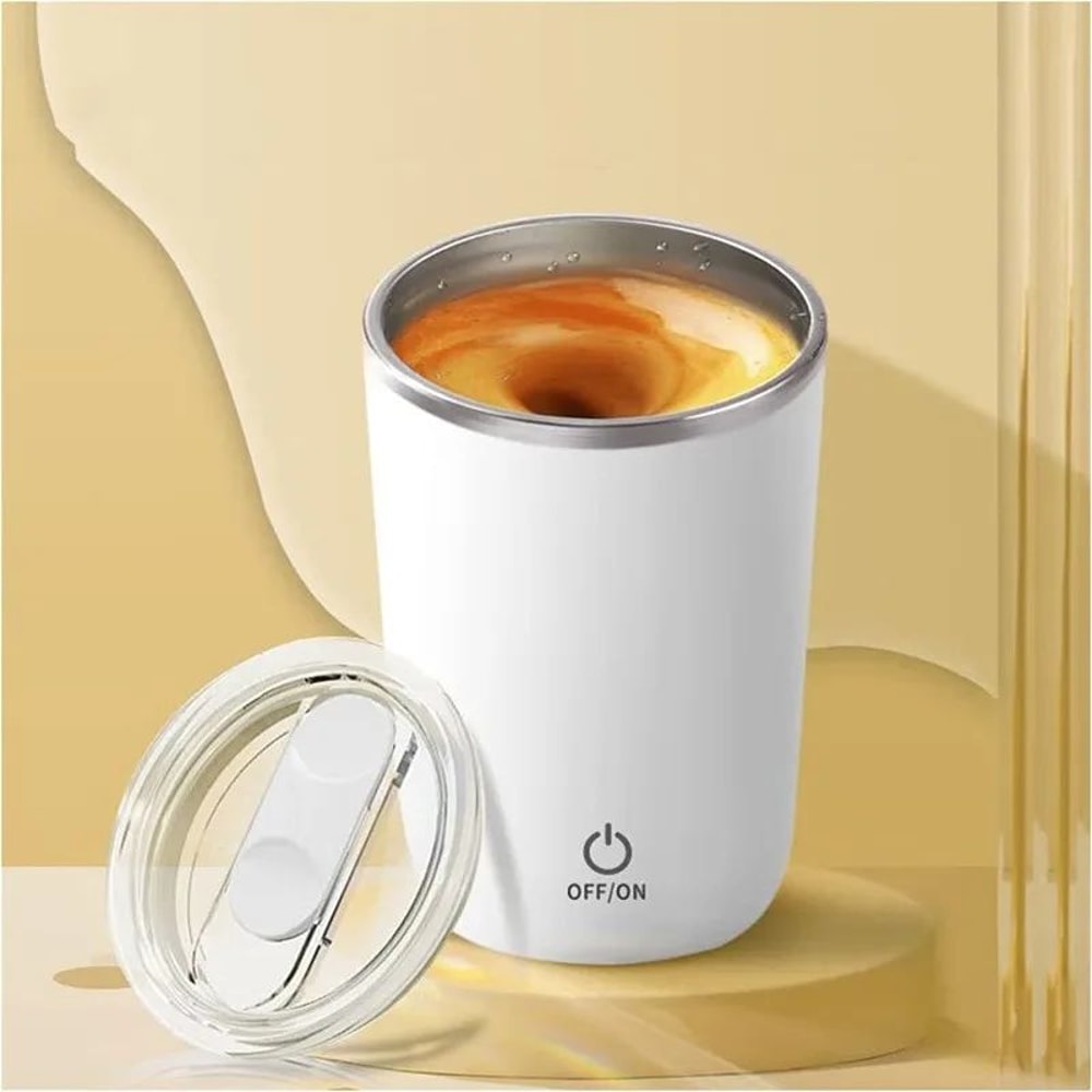 Rechargeable Self Stirring Mug Magnetic AutoMixing Stainless Steel Travel Cup For Coffee Tea Prot 1