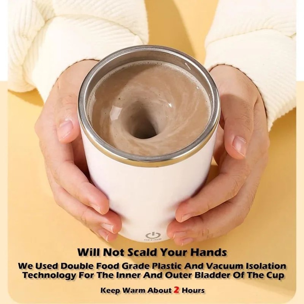 Rechargeable Self Stirring Mug Magnetic AutoMixing Stainless Steel Travel Cup For Coffee Tea Prot 4