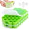 Honeycomb Silicone Ice Cube Tray With Lid 37 Mini Cubes Stackable Ice Mold For Cocktails Whiskey 5