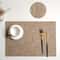 Faux Leather Placemats Set Waterproof HeatResistant NonSlip Wipeable Table Mats 9