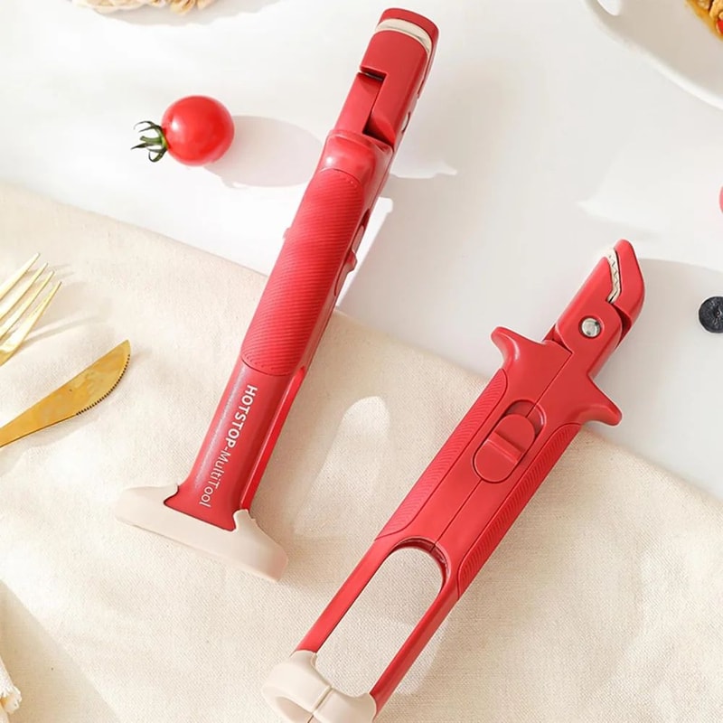 2in1 AntiScald Dish Holder Microwave Plate Lifter With AntiSlip Handle 2