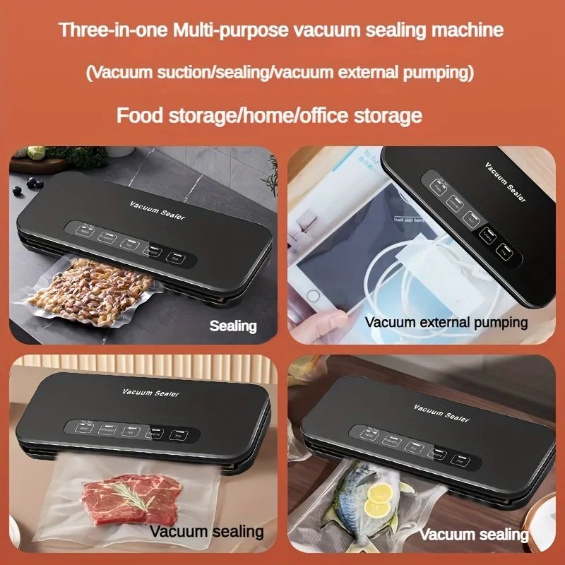 Automatic Vacuum Sealer Machine For Food Storage Compact Household Food Preservation System 4