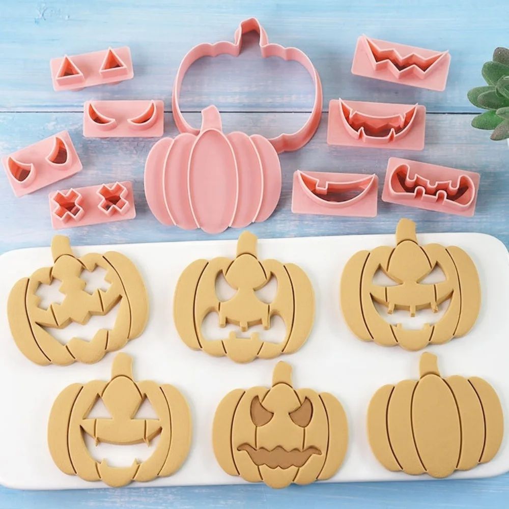Halloween Mini Cookie Cutter Set Stainless Steel Mini Gingerbread Frosting Decoration Molds 4