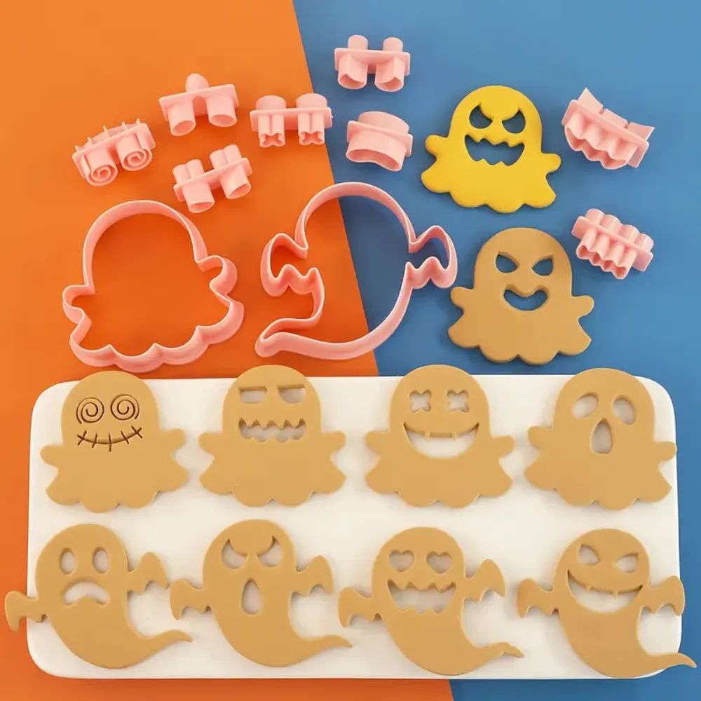 Halloween Mini Cookie Cutter Set Stainless Steel Mini Gingerbread Frosting Decoration Molds 5
