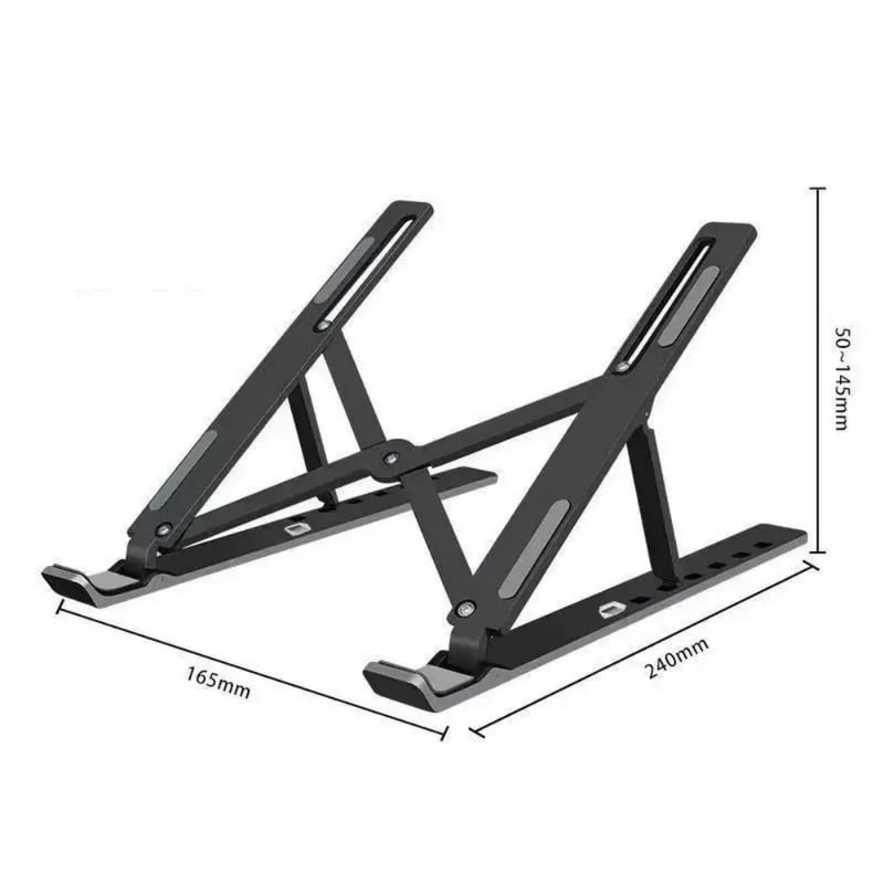 Ergonomic Adjustable Laptop Stand Foldable Portable Desktop Riser 1
